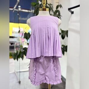 Santorini Pleated Ruffle Set